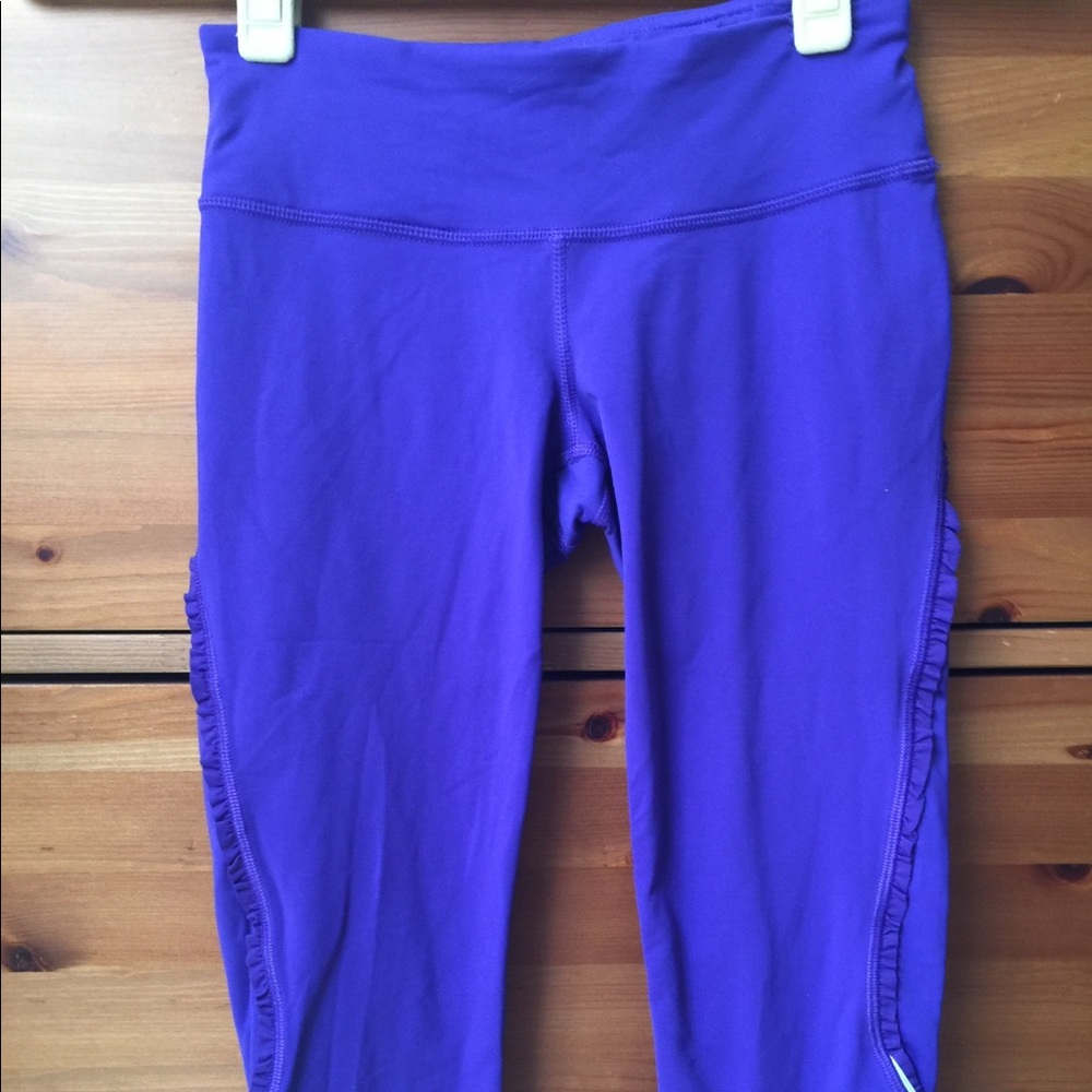Lululemon royal purple crop leggings, size 2